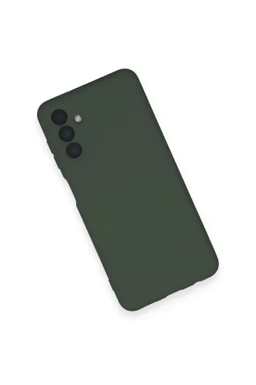 Newface Samsung Galaxy A14 4G Kılıf Nano içi Kadife Silikon - Koyu Yeşil resmi