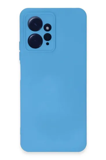 Newface Xiaomi Redmi Note 12 4G Kılıf Nano içi Kadife Silikon - Mavi resmi