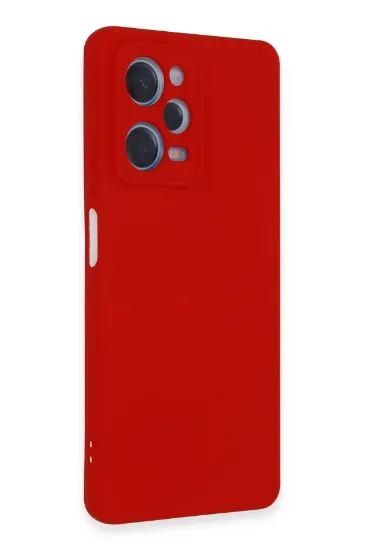 Newface Xiaomi Redmi Note 12 Pro 5G Kılıf Nano içi Kadife Silikon - Kırmızı resmi