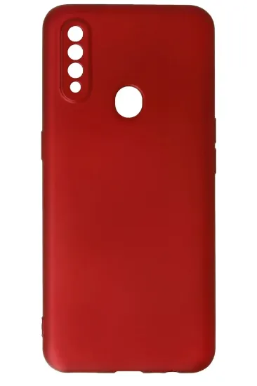 Newface Oppo A31 Kılıf First Silikon - Bordo resmi