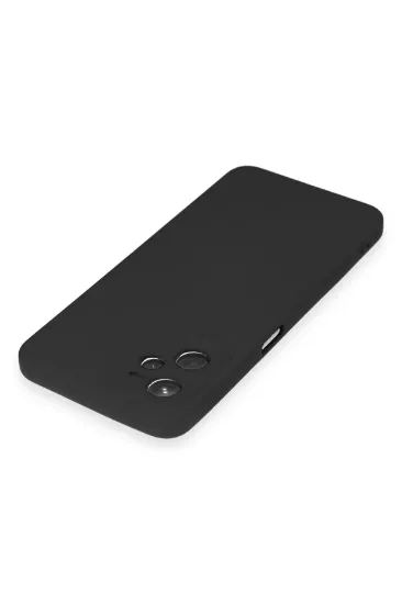 Newface Realme C35 Kılıf Nano içi Kadife Silikon - Siyah resmi
