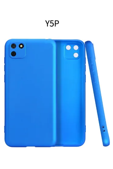 Newface Huawei Y5P Kılıf First Silikon - Mavi resmi