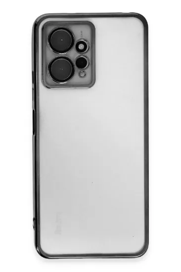 Newface Xiaomi Redmi Note 12 4G Kılıf Razer Lensli Silikon - Siyah resmi