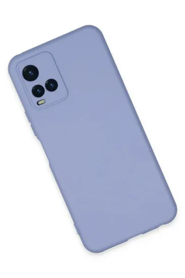 Newface Vivo Y21S Kılıf Nano içi Kadife Silikon - Lila resmi
