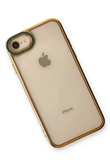 Newface iPhone 7 Kılıf Liva Lens Silikon - Yeşil resmi