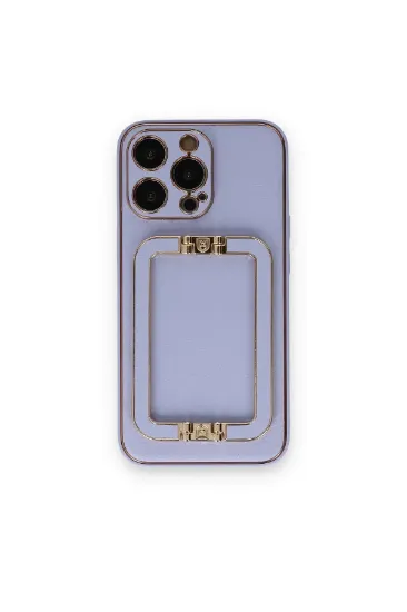 Newface iPhone 14 Pro Max Kılıf Coco Elit Kapak - Lila resmi