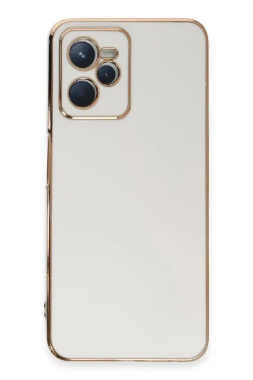 Newface Realme C35 Kılıf Volet Silikon - Beyaz resmi