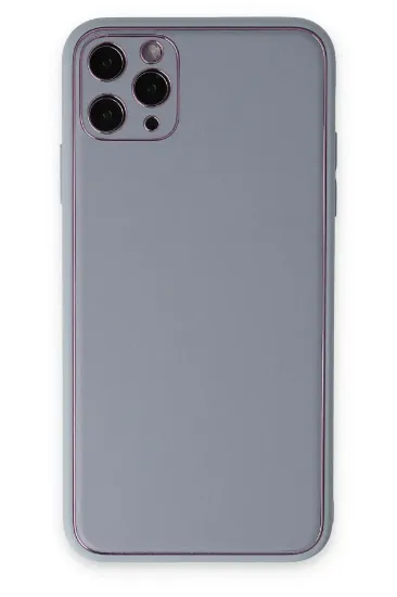 Newface iPhone 11 Pro Kılıf Coco Deri Silikon Kapak - Turkuaz resmi