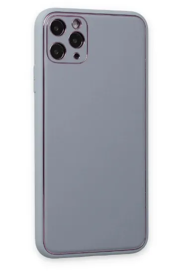 Newface iPhone 11 Pro Kılıf Coco Deri Silikon Kapak - Turkuaz resmi
