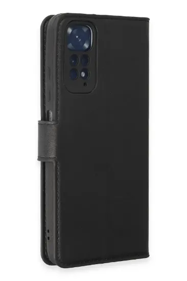Newface Xiaomi Redmi Note 11 Pro Kılıf Trend S Plus Kapaklı Kılıf - Siyah resmi