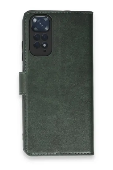 Newface Xiaomi Redmi Note 11 Pro Kılıf Trend S Plus Kapaklı Kılıf - Yeşil resmi