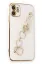 Newface iPhone 12 Kılıf Esila Silikon - Beyaz resmi