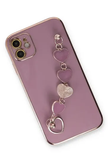 Newface iPhone 12 Kılıf Esila Silikon - Mor resmi