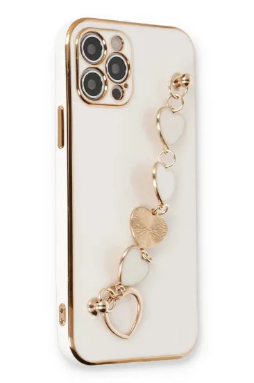 Newface iPhone 12 Pro Max Kılıf Esila Silikon - Beyaz resmi
