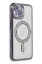Newface iPhone 14 Kılıf Joke Simli Magneticsafe Kılıf - Derin Mor resmi