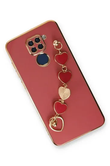 Newface Xiaomi Redmi Note 9 Kılıf Esila Silikon - Kırmızı resmi
