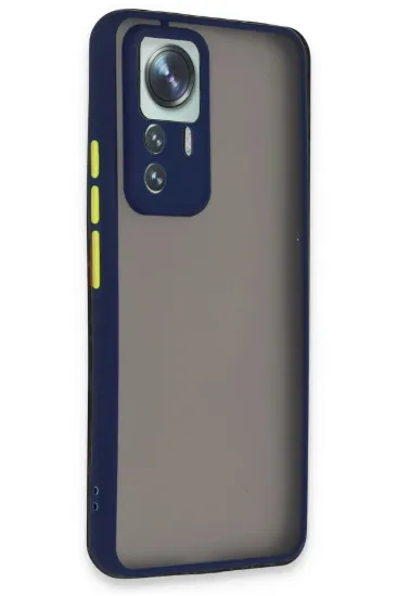 Newface Xiaomi Mi 12T Pro Kılıf Montreal Silikon Kapak - Lacivert resmi