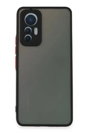 Newface Xiaomi Mi 12 Lite Kılıf Montreal Silikon Kapak - Siyah resmi