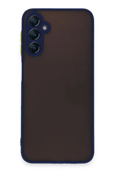 Newface Samsung Galaxy A14 4G Kılıf Montreal Silikon Kapak - Lacivert resmi