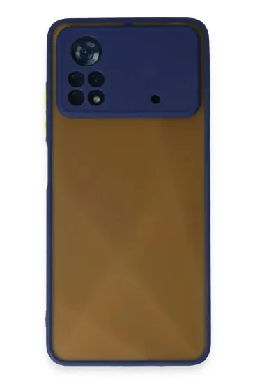 Newface Xiaomi Poco X4 Pro 5G Kılıf Montreal Silikon Kapak - Lacivert resmi