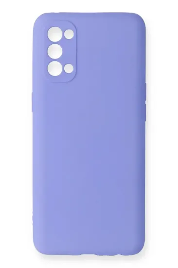 Newface Oppo Reno 4 Kılıf First Silikon - Lila resmi