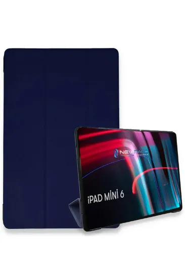 Newface iPad Mini 6 Kılıf Tablet Smart Kılıf - Lacivert resmi