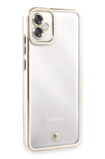 Newface Samsung Galaxy A04E Kılıf Liva Lens Silikon - Beyaz resmi