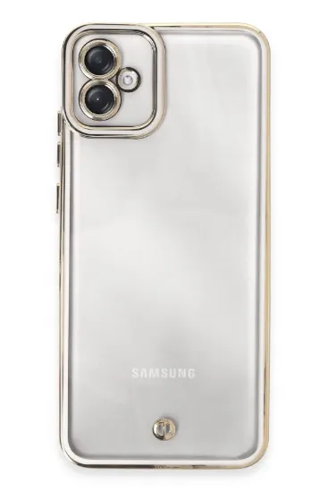 Newface Samsung Galaxy A04E Kılıf Liva Lens Silikon - Beyaz resmi