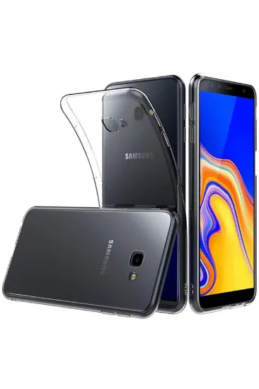 Newface Samsung Galaxy J4 Plus Kılıf Lüx Şeffaf Silikon resmi