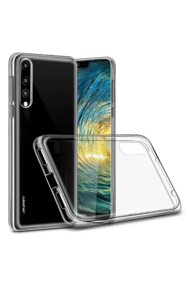 Newface Huawei P30 Lite Kılıf Lüx Şeffaf Silikon resmi