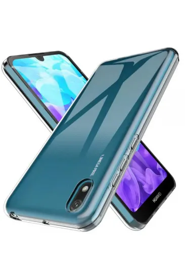 Newface Huawei Y5 2019 Kılıf Lüx Şeffaf Silikon resmi