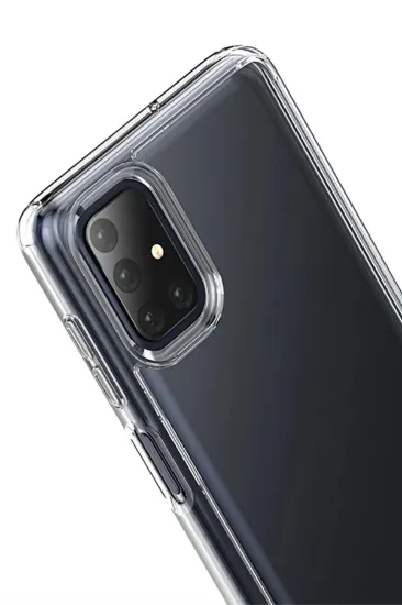 Newface Samsung Galaxy M51 Kılıf Lüx Şeffaf Silikon resmi
