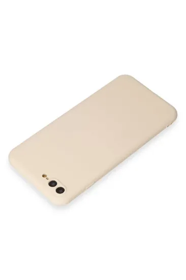 Newface iPhone 7 Plus Kılıf First Silikon - Krem resmi