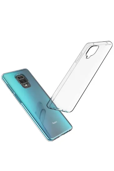 Newface Xiaomi Redmi Note 9 Pro Kılıf Lüx Şeffaf Silikon - Şeffaf resmi