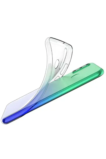 Newface Huawei Y6P Kılıf Lüx Şeffaf Silikon - Şeffaf resmi