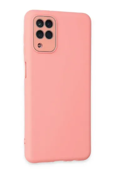 Newface Samsung Galaxy A22 Kılıf Lansman Glass Kapak - Pembe resmi