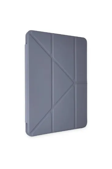 Newface iPad Pro 11 (2018) Kılıf Kalemlikli Mars Tablet Kılıfı - Lila resmi