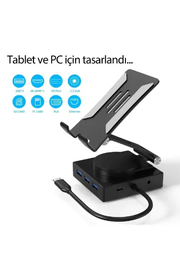 Newface Dönüştürücü 10in1 Hub 116 - Gri resmi