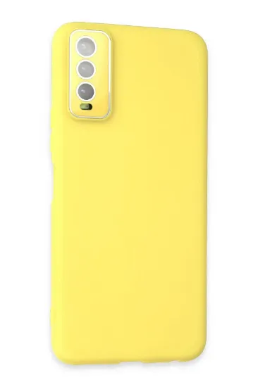Newface Vivo Y11S Kılıf Lansman Glass Kapak - Sarı resmi
