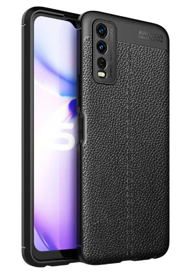 Newface Vivo Y11S Kılıf Auto Focus Kapak - Siyah resmi