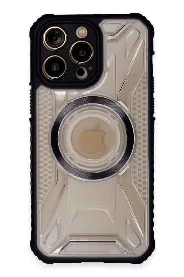 Newface iPhone 14 Pro Max Kılıf Prag Magneticsafe Kapak - Siyah resmi