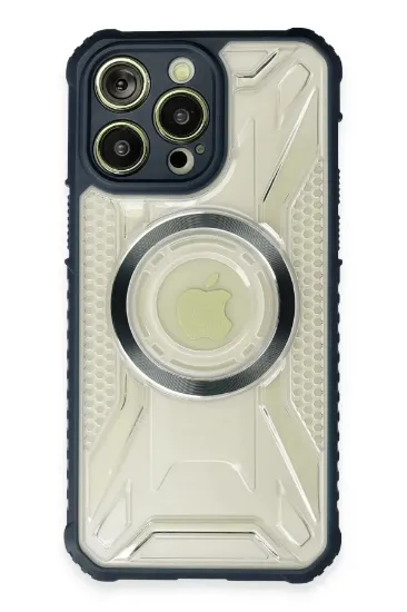 Newface iPhone 14 Pro Max Kılıf Prag Magneticsafe Kapak - Lacivert resmi