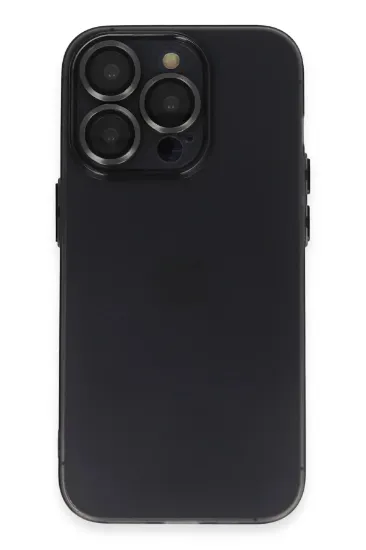 Newface iPhone 13 Pro Max Kılıf Luko Lens Silikon - Siyah resmi