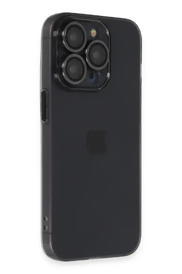Newface iPhone 13 Pro Max Kılıf Luko Lens Silikon - Siyah resmi