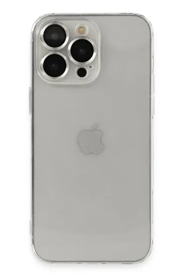 Newface iPhone 13 Pro Max Kılıf Luko Lens Silikon - Gümüş resmi
