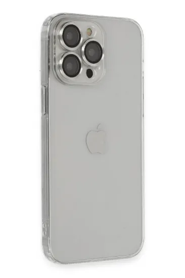 Newface iPhone 13 Pro Max Kılıf Luko Lens Silikon - Gümüş resmi