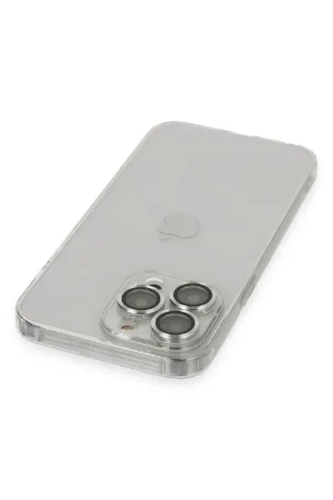 Newface iPhone 13 Pro Max Kılıf Luko Lens Silikon - Gümüş resmi