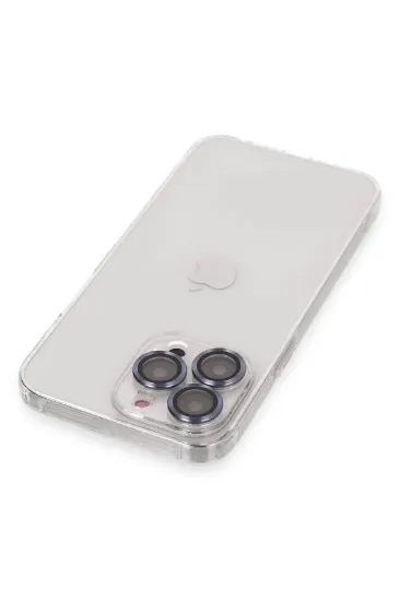 Newface iPhone 13 Pro Max Kılıf Luko Lens Silikon - Sierra Blue resmi