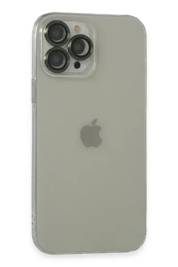 Newface iPhone 13 Pro Max Kılıf Luko Lens Silikon - Yeşil resmi