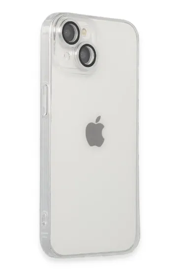 Newface iPhone 14 Kılıf Luko Lens Silikon - Gümüş resmi